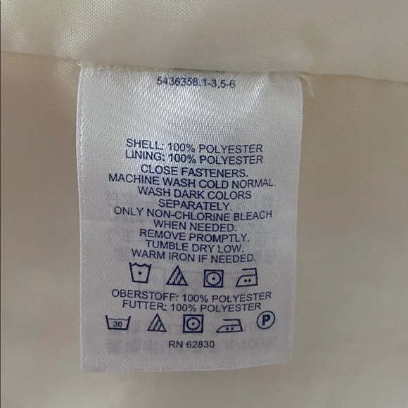 Women’s Lands’ End pink & orange floral trench coat trending fall 2025 - Picture 11 of 11